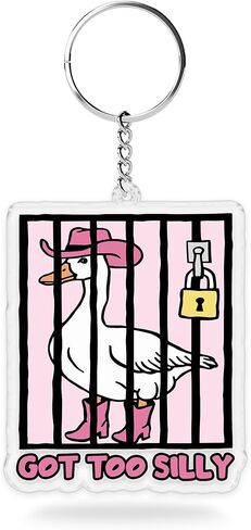 Howdy Sweetie Keychains 2 Inches Funny for Keys Handbags Backpacks Keyrings Acrylic Material in Saudi Arabia