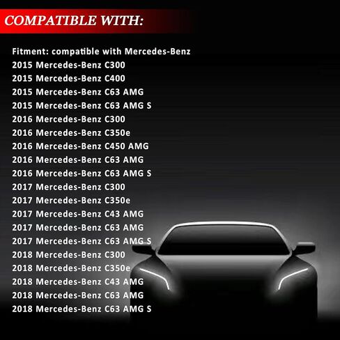 مجموعة الإضاءة الخلفية لضوء الضوء الأيسر لسيارة مرسيدس-بنز C300 C450 C43 C63 AMG 2015 2015 2017 2018 ، يحل محل 2059062002 MB2800145 in Saudi Arabia