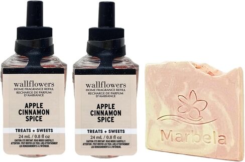 Bath & Body Works Apple Cinnamon Spice 2 Pack Wallflower Hergrance Backill in Saudi Arabia