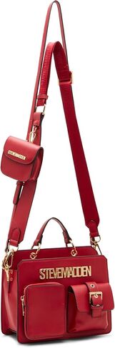 Steve Madden Bevelyn Utility Pocket Convertible Crossbody Bag, Mushroom in Saudi Arabia