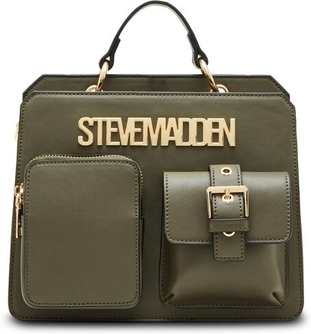 Steve Madden Bevelyn Utility Pocket Convertible Crossbody Bag, Mushroom in Saudi Arabia