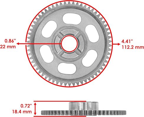 Caltric Starter Clutch One Way One Bearing Lawler Gear Garket متوافق مع Yamaha YFZ450 2004-2009 in Saudi Arabia