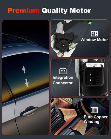 Cciyu Power Window منظم استبدال للفصل 2010-2015 لـ Cadillac SRX 2011 لـ SAAB 9-4X و MOTER ASSEMBLY MOINT LEFT SIDE in Saudi Arabia