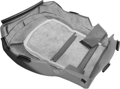 Driver Side Bottom Replacment Leather Seat Cover Gray Compatible with Chevy Colorado GMC Canyon 2015 2016 2017 2018 2019 2020 2021 2022 in Saudi Arabia