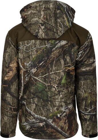 DRAKE Men's Non-Typical Standstill Windproof Agion Active XL Warm Fleece-Lined Quiet Durable Breathable Hooded Hunting Jacket, Mossy Oak Bottomland, Large in Kuwait