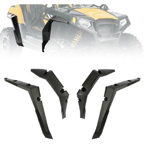 KUAFU Front & Rear Fender Flare Compatible with 2009-2017 Polaris RZR S 800/4 800/570 S/ 800 Replacement for 5437659-070 5437660-070 5437661-070 5437662-070 Left Right Splash Mud Guard Muguards 4Pcs in Kuwait