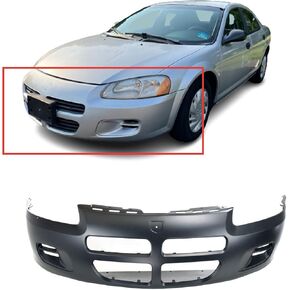 FitParts Compatible With Front Bumper Cover 2001 2002 2003 Dodge Stratus Sedan ES R/T SE SXT Sedan 01 02 03. New, Primed and Ready for Paint. W/o Fog Light Holes. 4805251AB CH1000324 in Saudi Arabia
