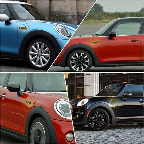 عدسة مدخنة Fender Fender LED LED مصابيح علامة جانبية متوافقة مع F55 F56 MINI-COOPER 2014-2020 F57 COOPER 2016-2020 AMBER SENECTION SINGLAND SIGNALD 2PCS in Saudi Arabia