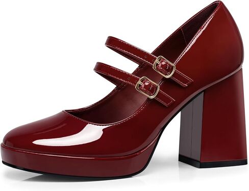 CELLENZ Women Mary Jane Shoes: Comfortable Chunky Dress High Heels | 3.5 Inch Closed Toe Platform Pumps -Formal Pumps for Lady - Prom Graduation Homecoming Party Wedding Shoe in Saudi Arabia