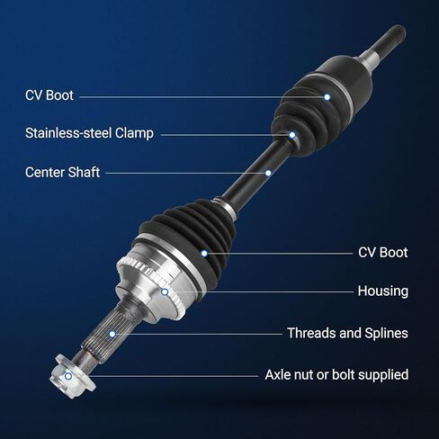 Autoround 662084 CV Axle Goxbly Assembly متوافق مع Ford Escape 2001-2008 ، Mazda Tribute 2001-2006 و 2008 ، Mercury Mariner 2005-2008 ، جانب السائق الأيسر الأمامي in Saudi Arabia
