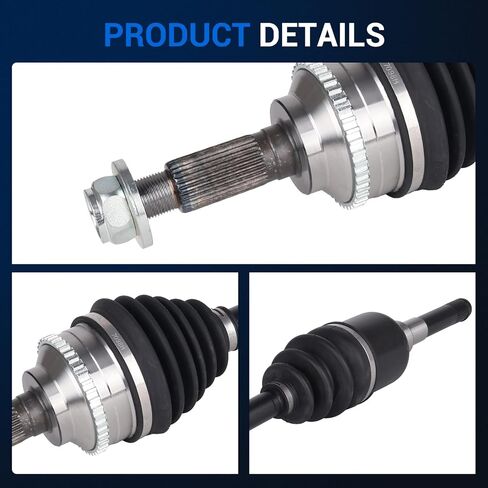 Autoround 662084 CV Axle Goxbly Assembly متوافق مع Ford Escape 2001-2008 ، Mazda Tribute 2001-2006 و 2008 ، Mercury Mariner 2005-2008 ، جانب السائق الأيسر الأمامي in Saudi Arabia