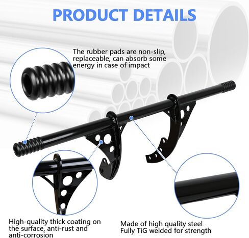 Motorcycle Passenger Peg Crash Bar Frame Slider Fits for Harley Davidson Softail Street Bob, Low Rider, Low Rider S 2018 2019 2020 2021 2022 2023 2024 (Black, Rear） in Saudi Arabia
