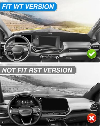 Cartist Dash Cover Compatible with Silverado EV 2024 2025 Dashboard Cover Mat Silverado EV accessories Non-Slip Carpet Sunshield Glare UV Rays Protector in Kuwait