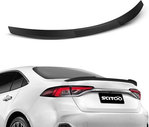 جناح Scitoo Spoiler FIT لتويوتا كورولا 2020 2021 JDM Gloss Black Back Trunk Trunk Spoiler Wing in Saudi Arabia