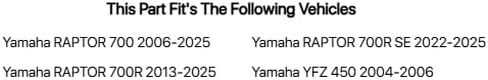 طقم القابض منافسة Tusk مع الينابيع الثقيلة - نوبات: Yamaha Raptor 700 2006-2021 in Saudi Arabia