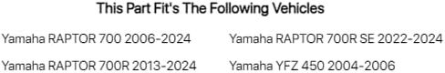 طقم القابض منافسة Tusk مع الينابيع الثقيلة - نوبات: Yamaha Raptor 700 2006-2021 in Saudi Arabia