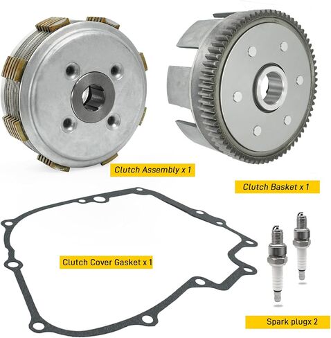 Clutch Kit & Clutch Basket Cover Gasket Compatible with Honda Rebel 250 CMX250 CMX250C 1985-2016 Nighthawk 250 CB250 1991-2008 in Saudi Arabia
