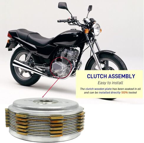 Clutch Kit & Clutch Basket Cover Gasket Compatible with Honda Rebel 250 CMX250 CMX250C 1985-2016 Nighthawk 250 CB250 1991-2008 in Saudi Arabia