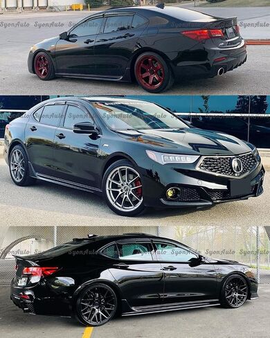 يناسب 2015-2020 Acura tlx JDM Mugen Style Window Visor Rain Guard Deplector Vent in Saudi Arabia