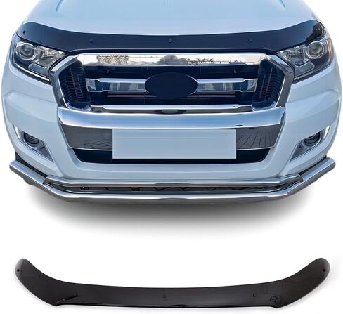 Omac Front Bug Shield Hood Deflector Guard for Ford Ranger 2019-2023 Black Smoke in Saudi Arabia