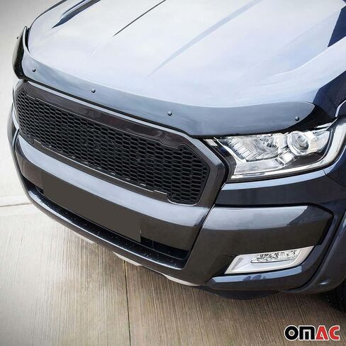 Omac Front Bug Shield Hood Deflector Guard for Ford Ranger 2019-2023 Black Smoke in Saudi Arabia