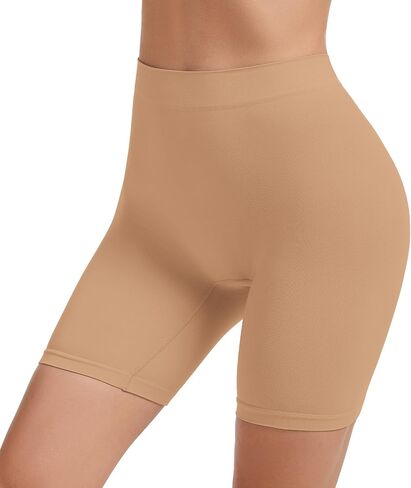 Seamless Slip Shorts for Under Dresses Women High Waist Shapewear Shorts Tummy Control Anti Chafing Underwear in Kuwait