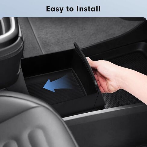 Karltys Camp Speaker Drigher Organizer لـ Rivian R1S R1T 2022-2025 ، منظم وحدة التحكم المركزية المتوافقة مع إكسسوارات R1S Rivian ، حصيرة مطاطية مضادة للانزلاق TPE ، ودفع إلى فتح (بدون قفل) in Saudi Arabia