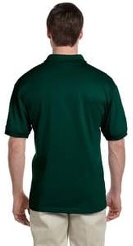 Gildan Dryblend 6 أوقية. ، 50/50 جيرسي بولو. G880_Forest Green_Large in Saudi Arabia