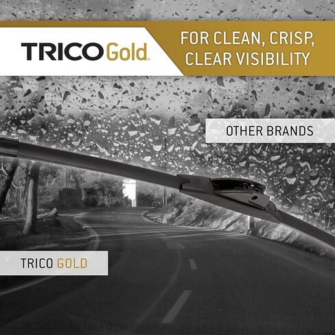 Trico Gold 26 " + 21" Premium Automotive Automotive Presection Wiper Rades (مجموعة من 2) ، شفرات ممسحة الشعاع على جانب المسافرين في جميع الأحوال الجوية لنماذج مركبة مختارة in Saudi Arabia