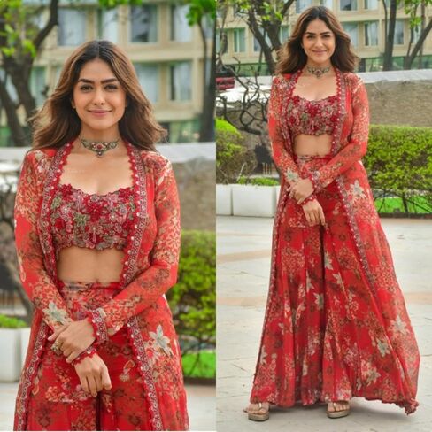 Bollywood Koti Blouse Palazzo Set for Women Indo Wester Ready to Wear Dress for Wedding Party in Saudi Arabia