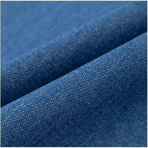 DENIM 10.5 أوقية 100 ٪ من القطع القطن 150 سم/59 بوصة واسعة الأزرق الغسول in Kuwait