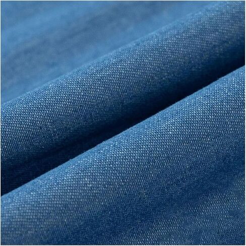 DENIM 10.5 أوقية 100 ٪ من القطع القطن 150 سم/59 بوصة واسعة الأزرق الغسول in Kuwait