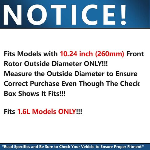 Detroit Axle - Front Brake Kit for 1.6L 2009 2010 2011 Nissan Versa Drilled & Slotted Brake Rotors and Ceramic Brakes Pads Replacement: 10.22" inch Rotors in Saudi Arabia