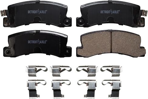Detroit Axle - 4WD Rear Brake Kit for 1999-2003 Lexus RX300 Replacement 2000 2001 2002 Disc Brake Rotors and Ceramic Brakes Pads in Saudi Arabia