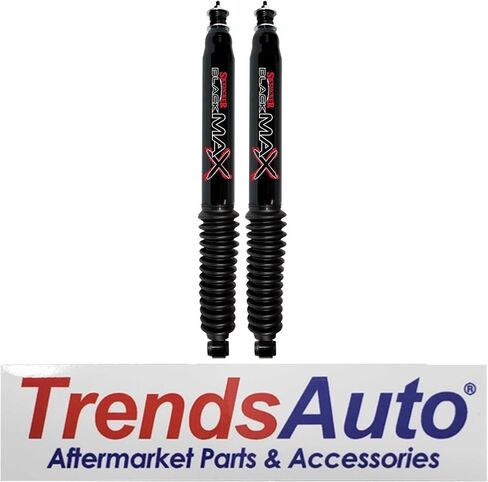 مجموعة من صدمات الحركة الهيدروليكية الأمامية والخلفية الأسود MAX تناسب 2007 2018 Wrangler JK 2WD 4WD مع 1-2.5 "أمامي و 2-3.5" المصعد الخلفي | صمام متعدد المراحل | اللمعان الأسود اللامع المتين in Saudi Arabia