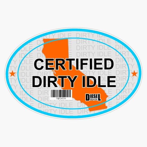 مصدقة معتمدة من الملصقات القذرة في كاليفورنيا ملصق Vinyl Decal 5 " in Kuwait
