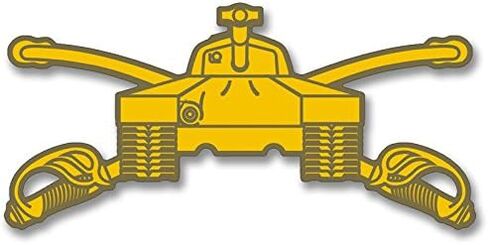 عبر فرع الدروع السياب - M26 Pershing Tank على شكل ملصق (الجيش العسكري (2.5 × 5 بوصة) الجيش الأمريكي مرخص in Saudi Arabia