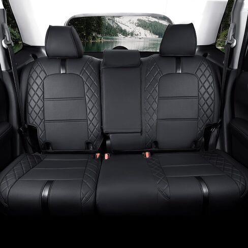 for 2023 2024 2025 Honda CRV Seat Covers, Seat Covers for Honda CRV 2025 Accessories 2023 2024 2025, Full Set, Black & Red in Saudi Arabia