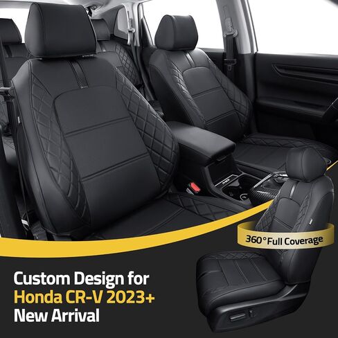 for 2023 2024 2025 Honda CRV Seat Covers, Seat Covers for Honda CRV 2025 Accessories 2023 2024 2025, Full Set, Black & Red in Saudi Arabia