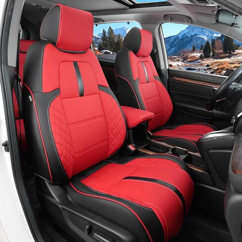 لعام 2023 2024 2025 أغطية مقاعد هوندا CRV ، أغطية المقاعد لـ Honda CRV 2025 Accessories 2023 2024 2025 ، مجموعة كاملة ، أسود وأحمر in Saudi Arabia