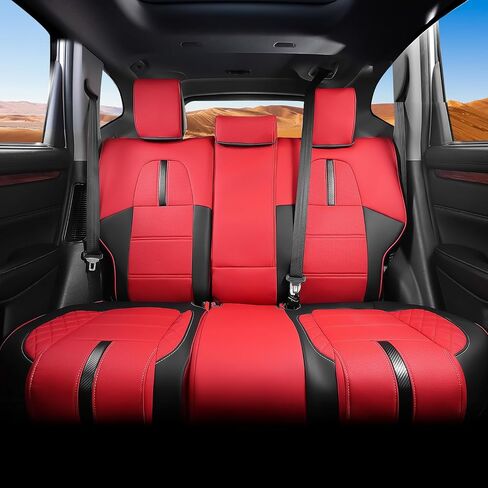 لعام 2023 2024 2025 أغطية مقاعد هوندا CRV ، أغطية المقاعد لـ Honda CRV 2025 Accessories 2023 2024 2025 ، مجموعة كاملة ، أسود وأحمر in Saudi Arabia