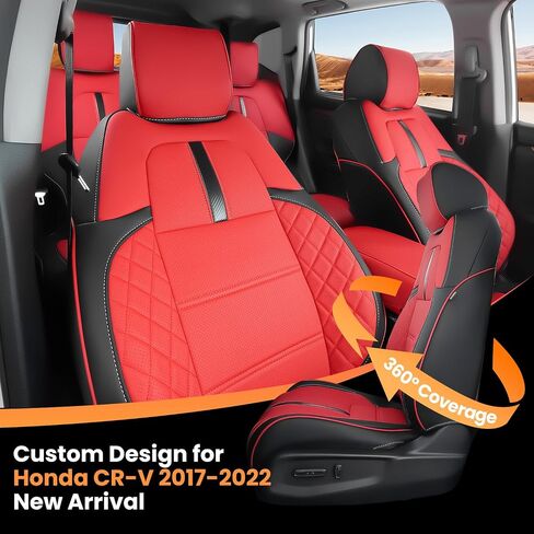 لعام 2023 2024 2025 أغطية مقاعد هوندا CRV ، أغطية المقاعد لـ Honda CRV 2025 Accessories 2023 2024 2025 ، مجموعة كاملة ، أسود وأحمر in Saudi Arabia