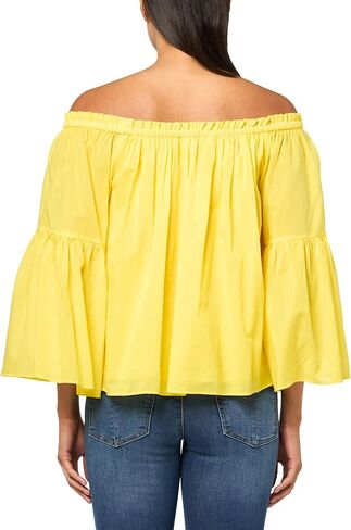 Lucky Brand Women's Crochet Trim Short Sleeve Henley in Saudi Arabia