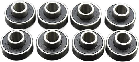 8pcs 608 Rs Bearing 8x22x7 mm ABEC-11 فاصل متكامل محمل 608 لوح التزلج Longboard Bearing in Kuwait