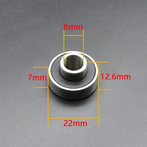 8pcs 608 Rs Bearing 8x22x7 mm ABEC-11 فاصل متكامل محمل 608 لوح التزلج Longboard Bearing in Kuwait