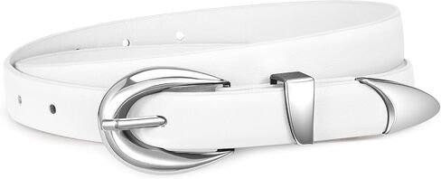 SUOSDEY Womens Leather Belts for Jeans Skinny Dress Waist Belt with Gold Buckle in Saudi Arabia