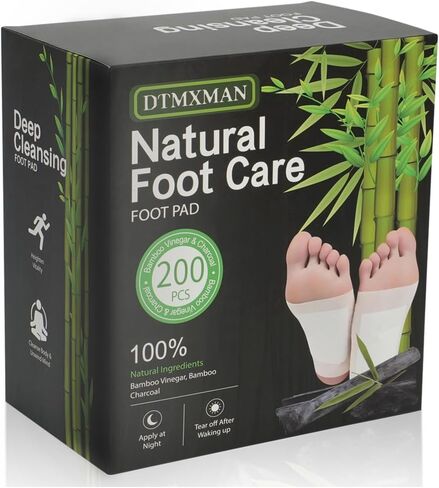 Bamboo Foot Pads, Natural Cleansing, Promoting Sleeping, Suitable for Daily Relaxation Foot Paches-50 in Saudi Arabia