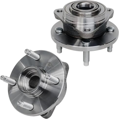 Detroit Axle - Front Wheel Bearing Hubs for 2005-2010 Chevy Cobalt, Saturn Ion Pontiac Pursuit G5, Replacement 2006 2007 2008 2009 Wheel Bearing and Hubs Assembly Set [4 Lugs Non-ABS] in Saudi Arabia