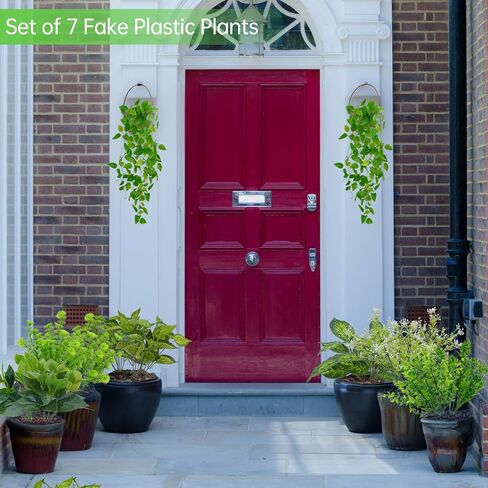 4 حزمة سلسلة من اللؤلؤ النباتات الاصطناعية مع مزارعي الجدار 29.5 بوصة فو ، علبة معلقة لؤلؤة نباتات وهمية في أواني للمنزل الداخلي جدار الجرف في الهواء الطلق in Kuwait