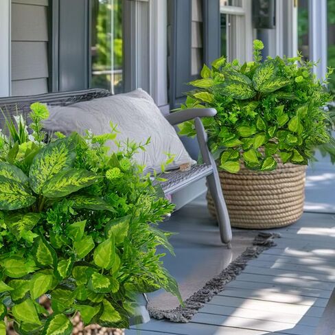 4 حزمة سلسلة من اللؤلؤ النباتات الاصطناعية مع مزارعي الجدار 29.5 بوصة فو ، علبة معلقة لؤلؤة نباتات وهمية في أواني للمنزل الداخلي جدار الجرف في الهواء الطلق in Kuwait